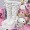 Snowbunny Fur Platform Boots -Clothing Discount Store snowbunny fur platform boots boots fluffy footwear fur furry 181