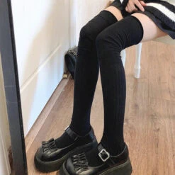 Slouchy Thigh High Socks -Clothing Discount Store soft slouchy thigh high socks stockings 338