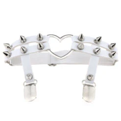 Spiked Heart Garter Belt -Clothing Discount Store spiked heart garter belt belts garter belt heart alternative fashion 637
