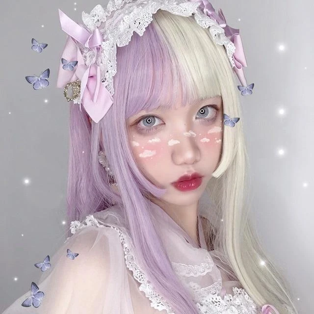Split Lavender Cosplay Wig 11 Split Lavender Cosplay Wig - Image 9