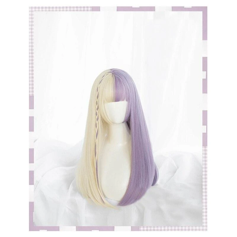 Split Lavender Cosplay Wig 14 Split Lavender Cosplay Wig - Image 12