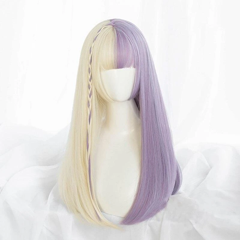 Split Lavender Cosplay Wig 17 Split Lavender Cosplay Wig - Image 15