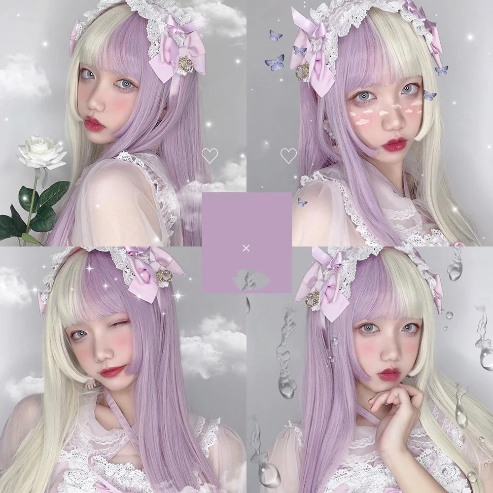 Split Lavender Cosplay Wig 12 Split Lavender Cosplay Wig - Image 10