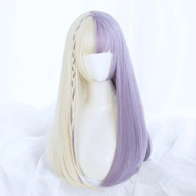 Split Lavender Cosplay Wig 7 Split Lavender Cosplay Wig - Image 5