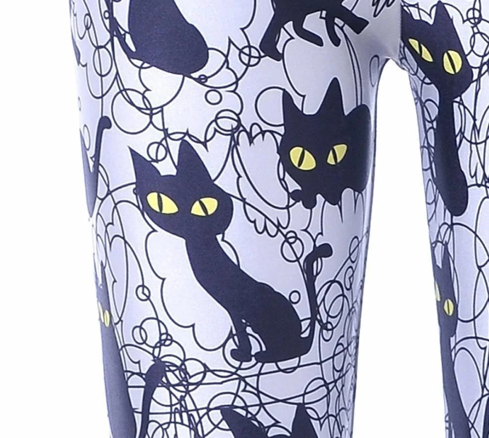Spooky Cat Leggings 4 Spooky Cat Leggings - Image 2