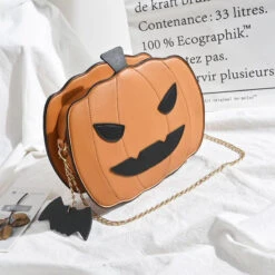 Spoopy Pumpkin Bag -Clothing Discount Store spoopy pumpkin bag jack o lantern purse halloween 532