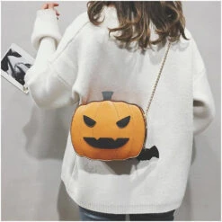Spoopy Pumpkin Bag -Clothing Discount Store spoopy pumpkin bag jack o lantern purse halloween 727