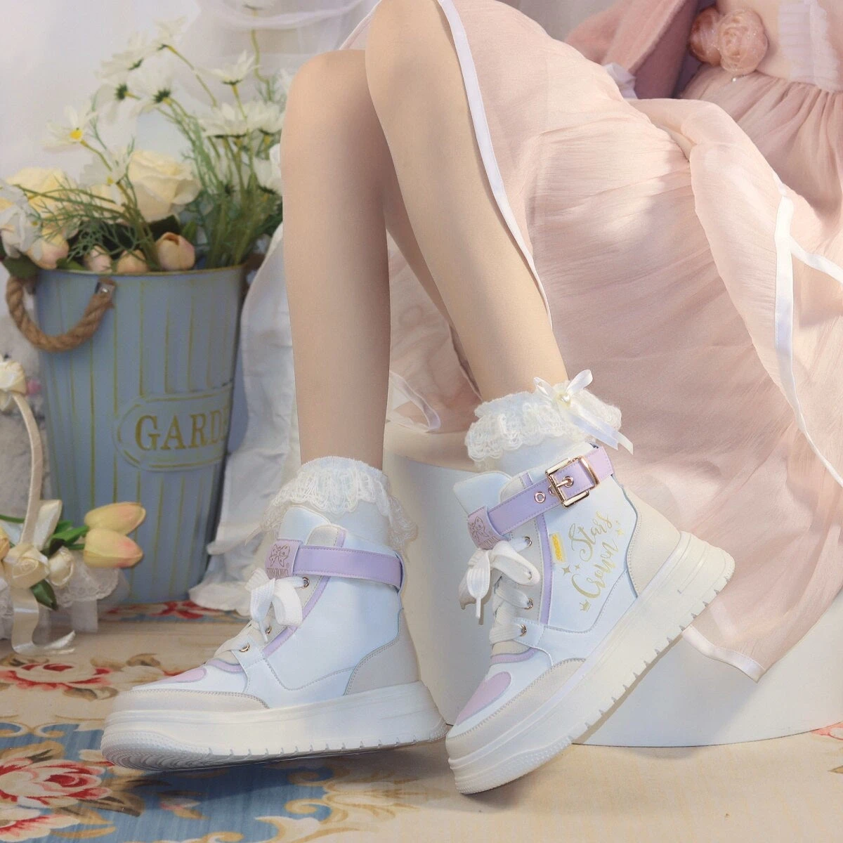 Star Crown Pastel Hi-Tops 19 Star Crown Pastel Hi-Tops - Image 17