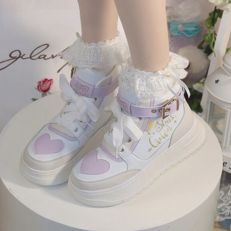 Star Crown Pastel Hi-Tops 18 Star Crown Pastel Hi-Tops - Image 16