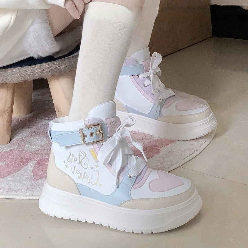 Star Crown Pastel Hi-Tops 3 Star Crown Pastel Hi-Tops