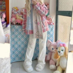 Star Girl Pants -Clothing Discount Store star girl pants fairy kei jogging kawaii babe 422