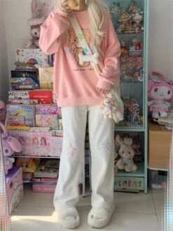 Star Girl Pants -Clothing Discount Store star girl pants fairy kei jogging kawaii babe 622