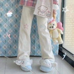 Star Girl Pants -Clothing Discount Store star girl pants fairy kei jogging kawaii babe 849