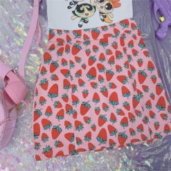 Strawbaby Skirt -Clothing Discount Store strawbaby skirt pencil skirts strawberries strawberry ddlg playground 393