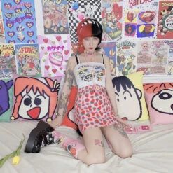 Strawbaby Skirt -Clothing Discount Store strawbaby skirt pencil skirts strawberries strawberry ddlg playground 943