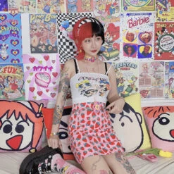 Strawbaby Skirt -Clothing Discount Store strawbaby skirt pencil skirts strawberries strawberry ddlg playground 972