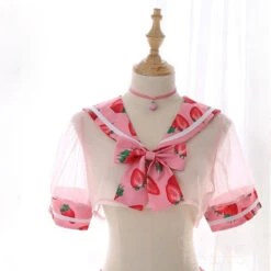 Strawberry Fields Lingerie -Clothing Discount Store strawberry fields lingerie cosplay costume lingerie lingerie set mesh kawaii babe 997