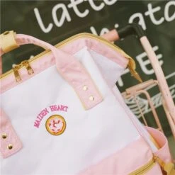 Strawberry Milk Backpack (5 Colors) -Clothing Discount Store strawberry milk backpack 5 colors backpacks bags book harajuku fashion japan bag kawaii babe 449