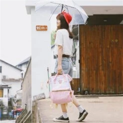 Strawberry Milk Backpack (5 Colors) -Clothing Discount Store strawberry milk backpack 5 colors backpacks bags book harajuku fashion japan bag kawaii babe 943