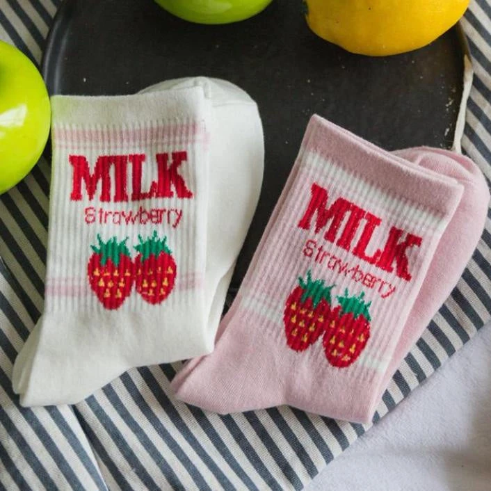 Strawberry Milk Socks 12 Strawberry Milk Socks - Image 10