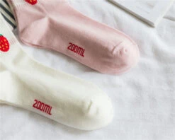 Strawberry Milk Socks 37 Strawberry Milk Socks -Clothing Discount Store strawberry milk socks ankle socks fruit harajuku harajuku backpack japan kawaii babe 317