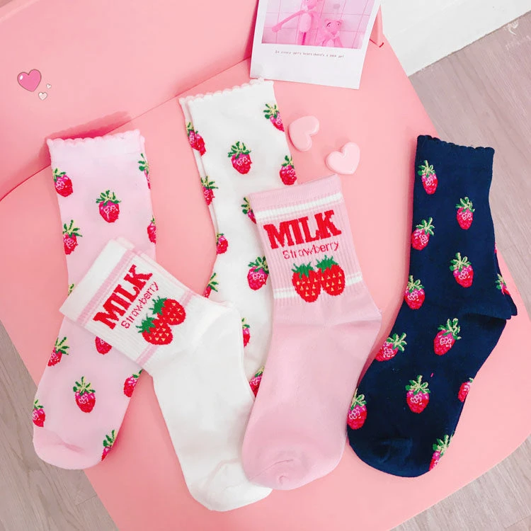 Strawberry Milk Socks 8 Strawberry Milk Socks - Image 6