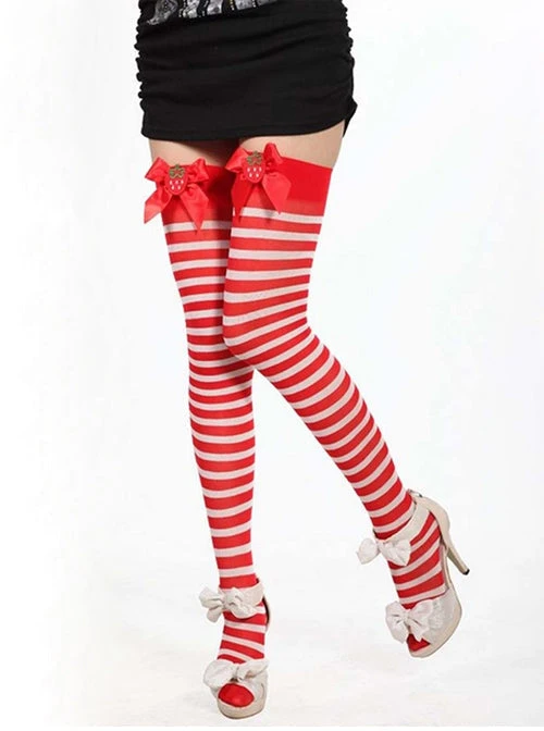Strawberry Striped Stockings 17 Strawberry Striped Stockings - Image 15