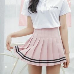 Striped Tennis Skirt 15 Striped Tennis Skirt -Clothing Discount Store striped tennis skirt pink l lolita school girl girls short ddlg playground 393 e0e77920 c153 4426 85cb c962f40d295b