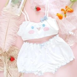 Summer Lovin' Puppy Set -Clothing Discount Store summer lovin cinnamoroll set bloomers bra panties panty dog ears lingerie ddlg playground 442