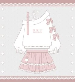 Surprise Me Pastel Goth Set -Clothing Discount Store surprise me pastel goth set clothing kawaii babe 998