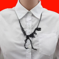 T-Rex Statement Necklace 10 T-Rex Statement Necklace -Clothing Discount Store t rex statement necklace black dino dinosaur dinosaurs neck lace necklace kawaii babe 960