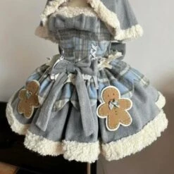 Tartan Gingerbread Dress -Clothing Discount Store tartan gingerbread jsk lolita christmas dress 326