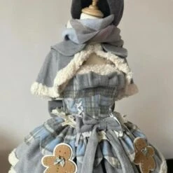 Tartan Gingerbread Dress -Clothing Discount Store tartan gingerbread jsk lolita christmas dress 358