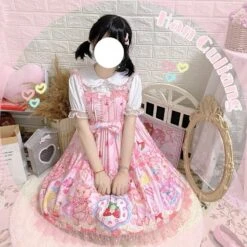 Teddy Bear Bakery Dress -Clothing Discount Store teddy bear bakery lolita dress baked goods cupcakes ddlg playground 523