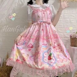 Teddy Bear Bakery Dress -Clothing Discount Store teddy bear bakery lolita dress baked goods cupcakes ddlg playground 808