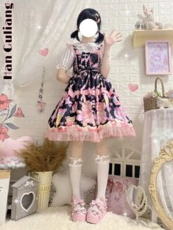 Teddy Bear Bakery Dress -Clothing Discount Store teddy bear bakery lolita dress baked goods cupcakes ddlg playground 903