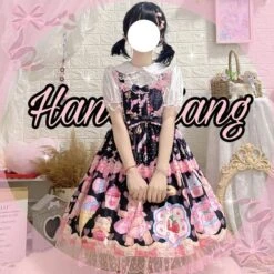 Teddy Bear Bakery Dress -Clothing Discount Store teddy bear bakery lolita dress baked goods cupcakes ddlg playground 994