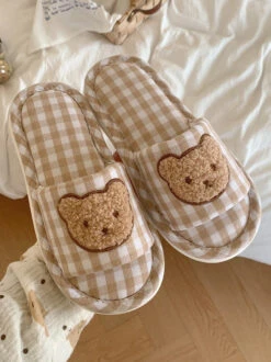 Teddy Indoor Slippers 25 Teddy Indoor Slippers -Clothing Discount Store teddy indoor slippers usa 5 6 22 23cm bear kawaii shoes slipper babe 270