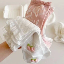 Textured Angelic Socks -Clothing Discount Store textured angelic socks angelcore faecore fairycore rosebud kawaii babe 476