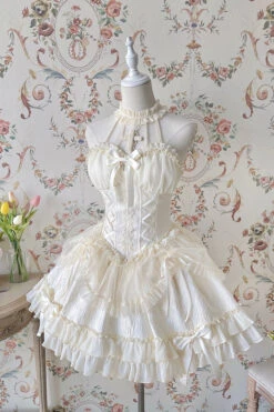 The Queen's Web Dress 27 The Queen's Web Dress -Clothing Discount Store the queen of lolitas dress beige xs cute dresses goth gothic kawaii babe 775