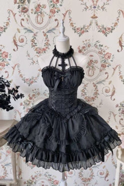 The Queen's Web Dress 25 The Queen's Web Dress -Clothing Discount Store the queen of lolitas dress black xs cute dresses goth gothic kawaii babe 529