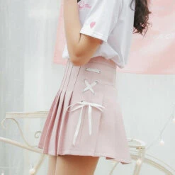Tie Up Ribbon Skirt -Clothing Discount Store tie up ribbon skirt skirts corset style beautiful slightly higher 375