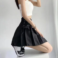 Tie Up Ribbon Skirt -Clothing Discount Store tie up ribbon skirt skirts corset style beautiful slightly higher 745