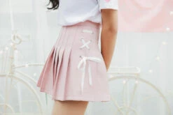 Tie Up Ribbon Skirt -Clothing Discount Store tie up ribbon skirt skirts corset style beautiful slightly higher 754