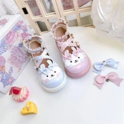 Tiny Bun Mary Janes -Clothing Discount Store tiny bun lolita mary janes bunnies bunny shoes fairy kei footwear kawaii babe 974