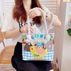 Transparent Kawaii Beach Bag 19 Transparent Kawaii Beach Bag -Clothing Discount Store transparent kawaii beach bag baby bun bags ddlg playground 346