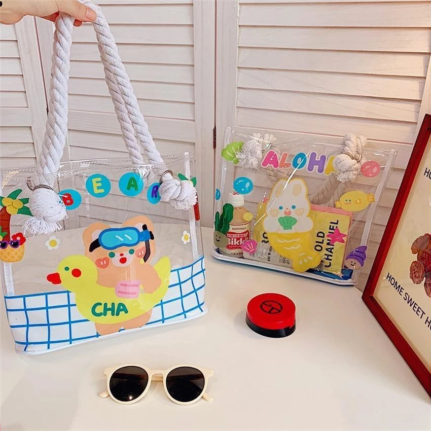Transparent Kawaii Beach Bag 11 Transparent Kawaii Beach Bag - Image 9