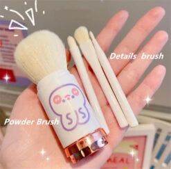 Travel Makeup Brush Set (4 In 1) -Clothing Discount Store travel makeup brush set 4 1 blush make brushes accessories ddlg playground 773