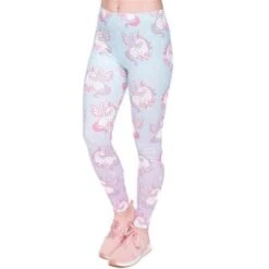 Unicorn Leggings -Clothing Discount Store unicorn leggings blue cloud unicorns pants yoga ddlg playground 572
