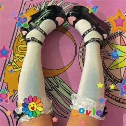 Valentine Mary Janes -Clothing Discount Store valentine mary janes buckle footwear heart shoes lolita ddlg playground 685